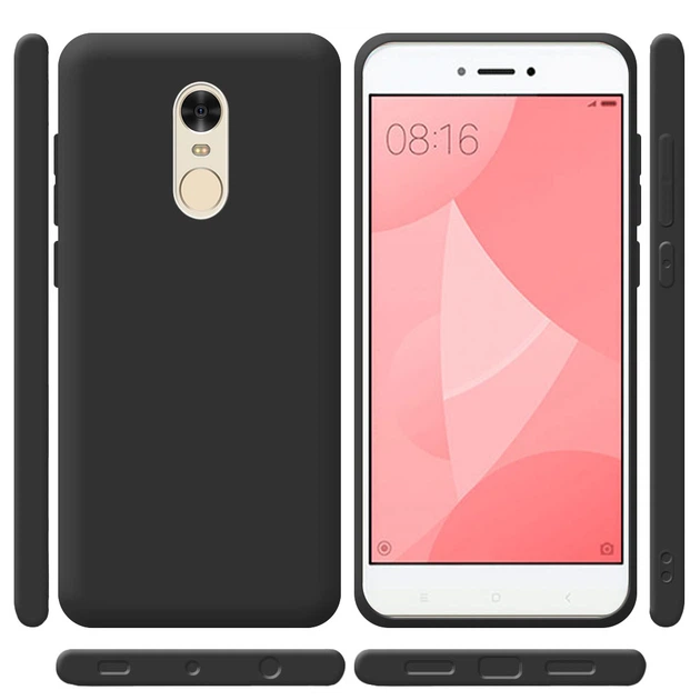 Силиконовый чехол Xiaomi Redmi Note 4x Черный (29346) - изображение 2
