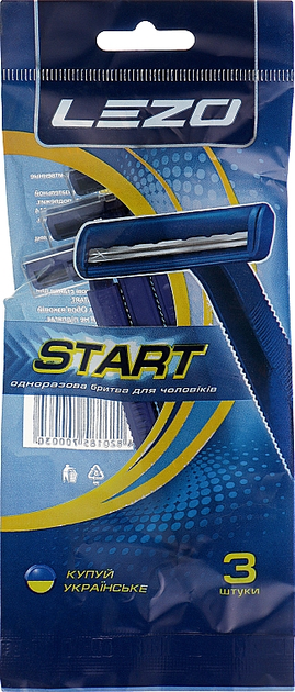 Одноразовый бритвенный станок, 3шт - Lezo Start 3шт (217485-28924 ...