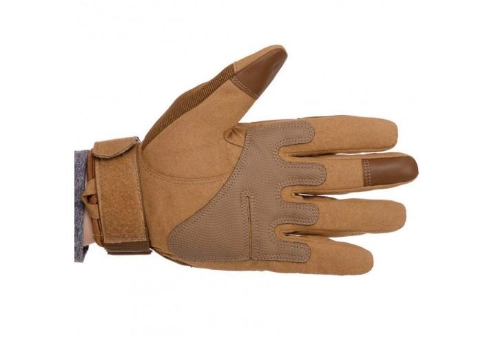 Тактичні рукавиці Military Gloves койот розмір XL (повнопалі воєнні з закритими пальцями осінь-зима для воєнних ЗСУ) US-GBR48 - зображення 2