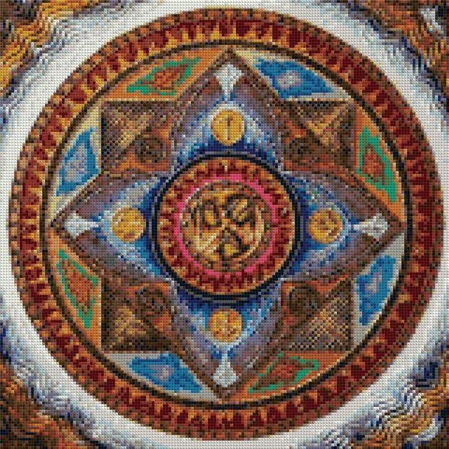 Набор алмазной мозаики Мандала удача в бизнесе 40x40 см - изображение 2