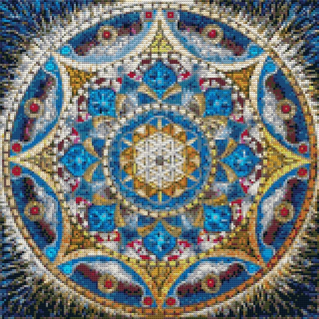 Набор алмазной мозаики Мандала раскрытия любви 40x40 см - изображение 2
