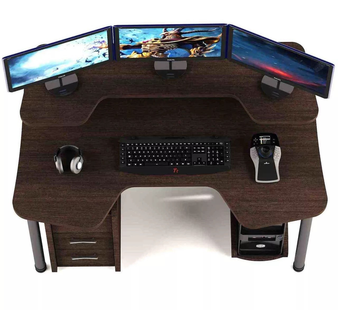 Геймерский стол CNC mebli серия COMFORT с надстройкой и ящиками GT14N ...