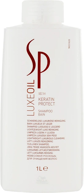 Кератиновый шампунь - Wella SP Luxe Oil Keratin Protect Shampoo 1000ml (137701-73150) - изображение 3