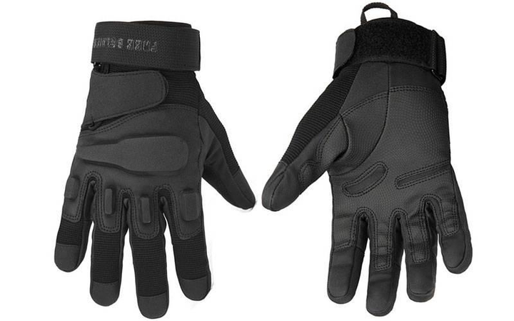 Перчатки тактические с закрытыми пальцами Zelart Blackhawk Action 4468 размер XL Black - изображение 2