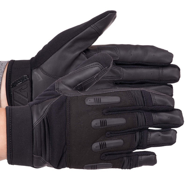 Перчатки тактические с закрытыми пальцами Zelart Action 8795 размер M Black - изображение 1