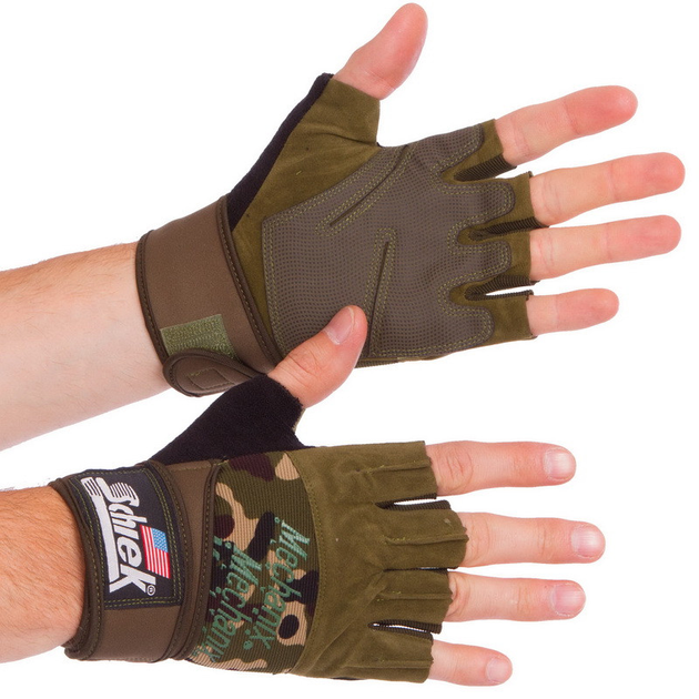 Перчатки тактические с открытыми пальцами Zelart Action 4928 размер L Camouflage - изображение 1