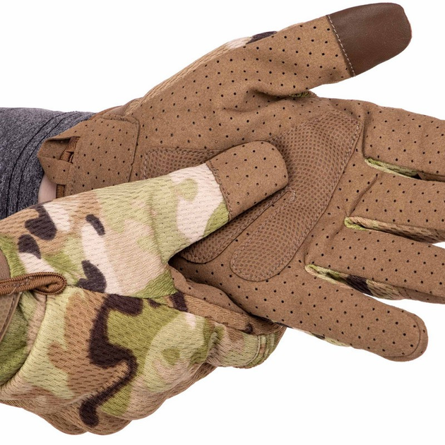 Перчатки тактические с закрытыми пальцами Zelart Action 8816 размер XL Camouflage - изображение 2