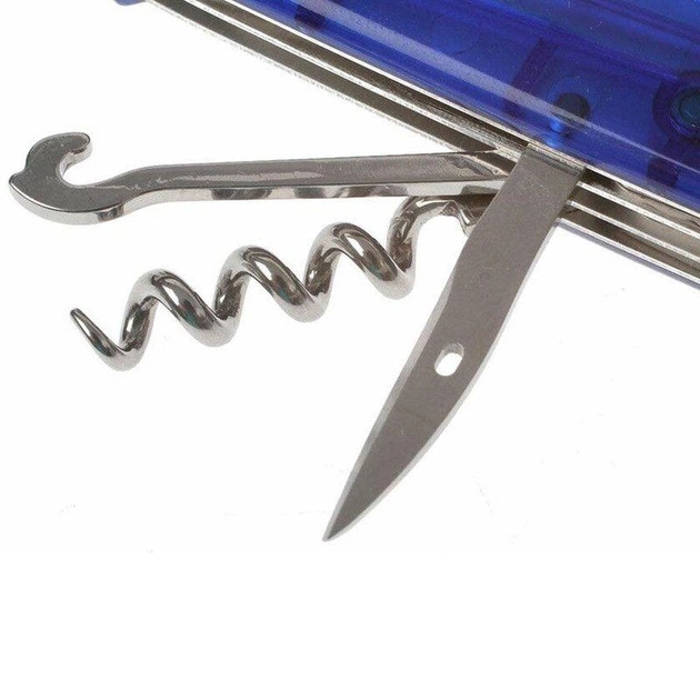 Ніж багатофункціональний складаний Victorinox кишеньковий 14 функцій синій 91 мм. 2203413 - зображення 4