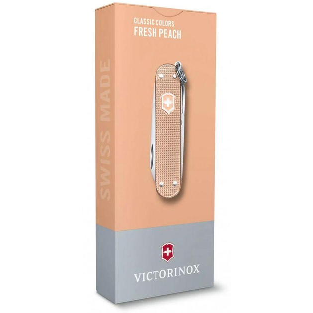 Складаний багатофункціональний кишеньковий ніж Victorinox 5 функцій 58 мм. рожевий 2203305 - зображення 2