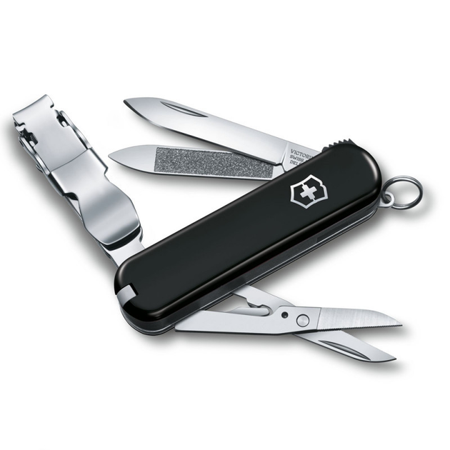 Нож многофункциональный складной карманный 8 функций 65 мм. Черный 2203378 Victorinox - изображение 1