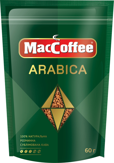 Кава натуральна розчинна сублімована MacCoffee Arabica 60 г від Rozetka на платформі USKIDKA Акція на Кава натуральна розчинна сублімована MacCoffee Arabica 60 г від Rozetka