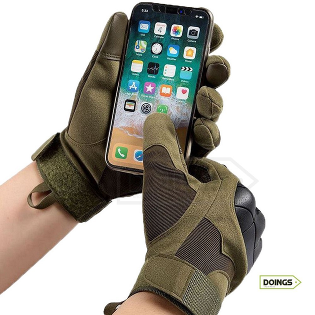 Тактичні рукавички з сенсорною накладкою - Militang Z908 - M - зображення 2