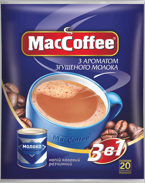 Акція на Кавовий напій 3в1 MacCoffee з ароматом згущеного молока 18 г x 20 шт від Rozetka