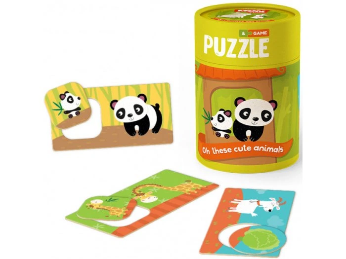 Пазл и игра Зоология для Малышей. Хвостатые Друзья, Mon Puzzle, 24 эл., 200109 - изображение 3