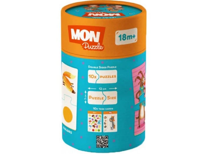 Пазл и игра Цветные животные, Mon Puzzle, 20 эл., 200100 - изображение 2