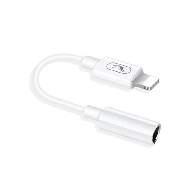 Перехідник SkyDolphin AU02 Lightning - 3.5 мм (M/F) White (SDADPT-00017) - зображення 2