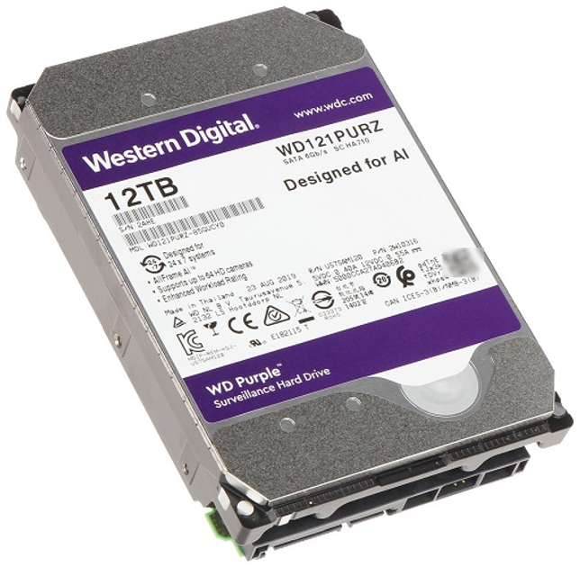 Дисковый накопитель внутренний Western Digital WD 3.5" Purple 12TB 3.5 ...