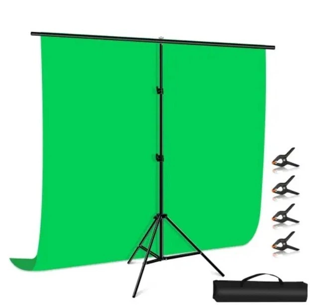 Фон хромакей со стойкой Puluz PU5205G Chroma key зелёный (200x200см) - изображение 2