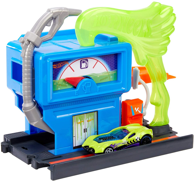 Игровой набор Хот Вилс Токсичная заправка Hot Wheels Downtown Toxic ...