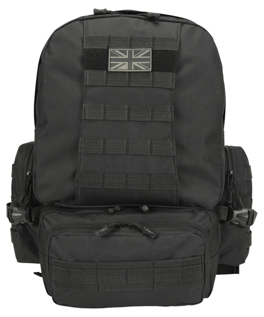Рюкзак тактичний KOMBAT UK Expedition Pack, чорний, 50л - изображение 2