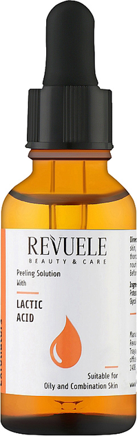 Сыворотка для лица Revuele Peeling Solution Lactic Acid Serum с молочной кислотой 30 мл (5060565101616) 