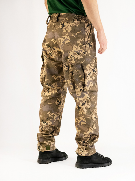 Тёплые военные штаны (осень-зима), пиксель Softshell (софтшел), розмір 52 - изображение 2
