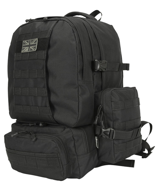 Рюкзак KOMBAT UK Expedition Pack чорний Розмір: 50л - зображення 1