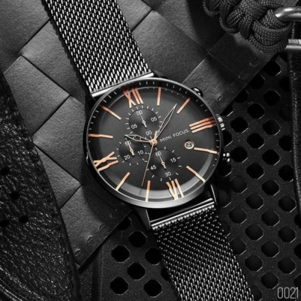 Часы наручные мужские Mini Focus MF0236G All Black - изображение 4