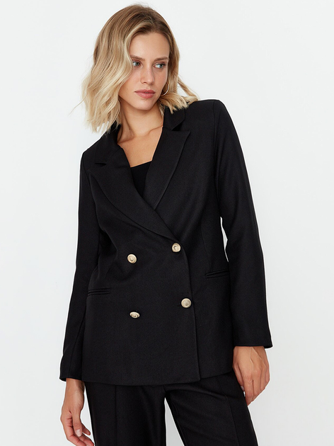 Пиджак классический женский Trendyol TWOAW23CE00007 42 Black ...
