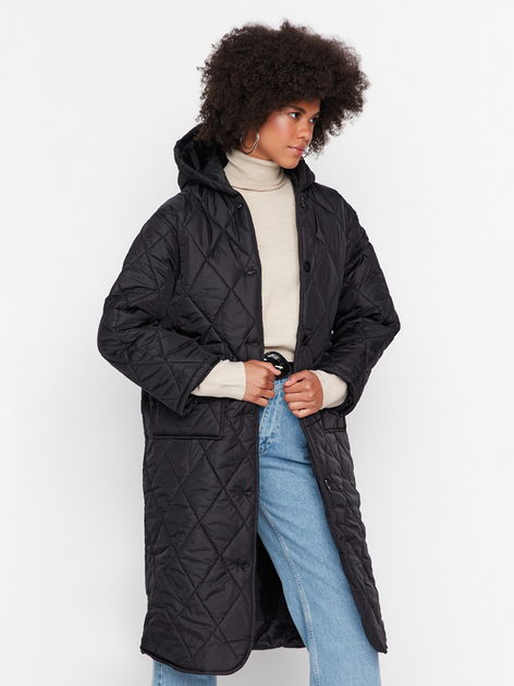 Пуховик демисезонный женский Trendyol TWOAW23MO00118 M Black ...