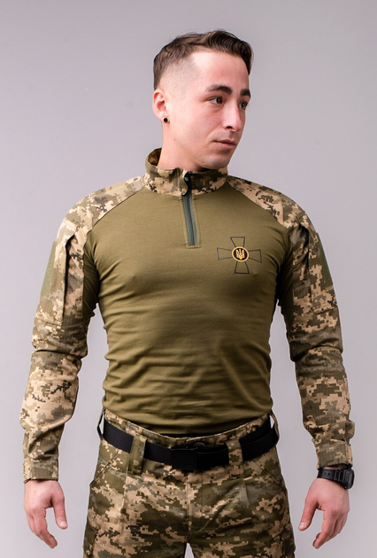 Рубашка тактическая убакс GorLin 56 Хаки (Т-44) - изображение 1