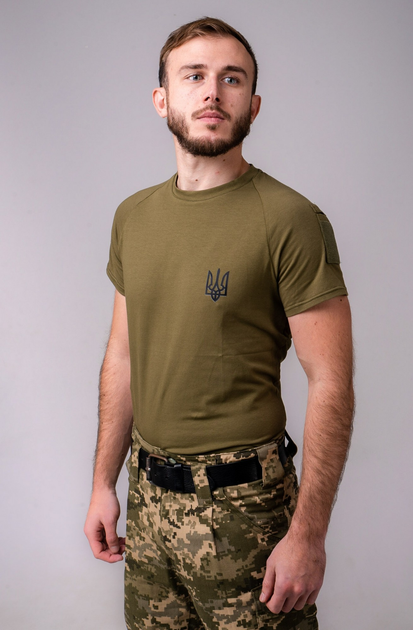 Тактическая футболка GorLin 50 Хаки (НАТО-О к/р) - изображение 1
