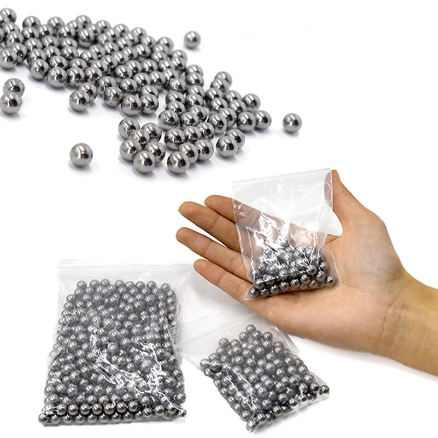 Кульки для рогатки сталеві, 7,3 мм (100 штук) - зображення 1