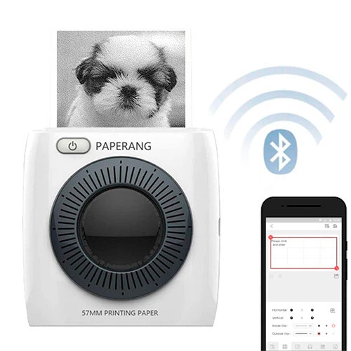 Термопринтер мобільний кишеньковий Bluetooth для фото PAPERANG P2 300 dpi - зображення 2