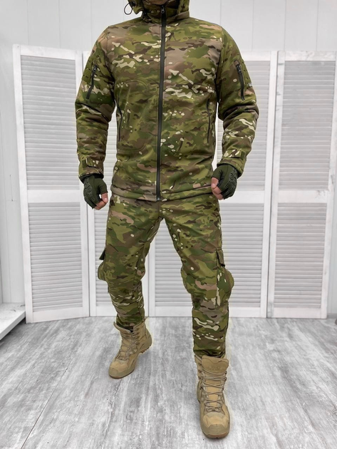Тактична тепла зимова військова форма комплект костюм Accord Tactical (Куртка + Штани), Камуфляж: Мультикам, Розмір: L - зображення 1