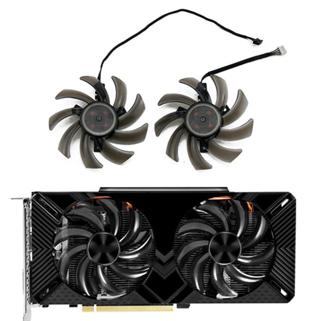 Вентиляторы 2шт 85мм 12В 4pin GA91S2U Palit GTX 1060 RTX 2060 2070 - изображение 2