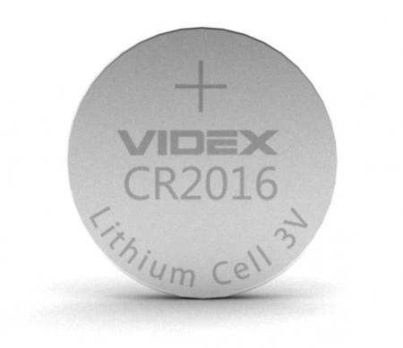 Батарейка литиевая Videx CR2016 1шт BLISTER CARD - изображение 3