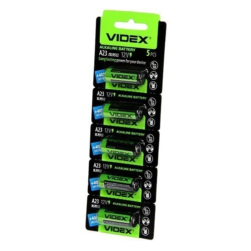 Батарейка щелочная VIDEX A23/8LR932 12V 1шт. - Фото 2 Батарейка щелочная VIDEX A23/8LR932 12V 1шт. - изображение 2
