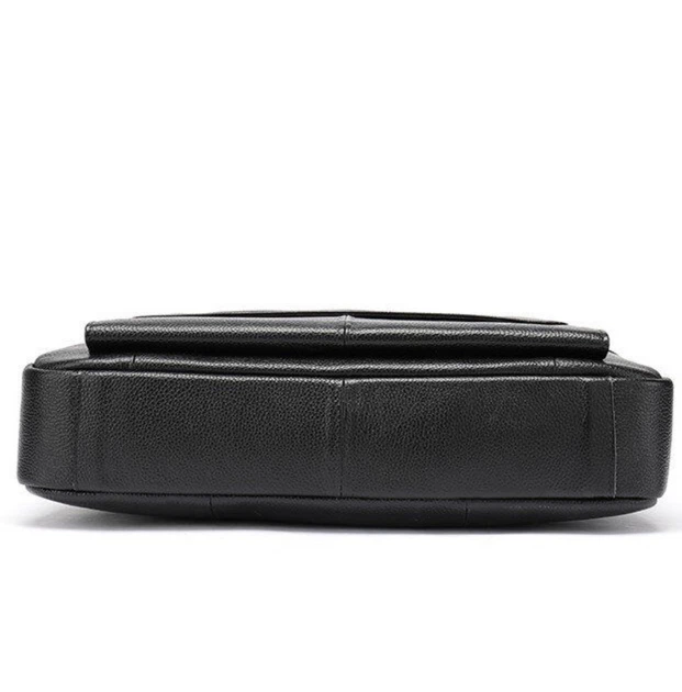 Мужская офисная сумка-портфель из натуральной кожи TIDING BAG Черный 10671-17 - изображение 9