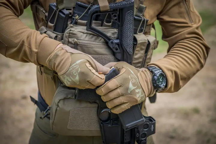 Рукавиці тактичні L Койот, Зелені Helikon-Tex Rękawiczki Range Tactical L Coyote Adaptive Green A (RK-RNG-PO-1112A-B05-L) - изображение 4