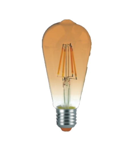 Світлодіодна лампа EGE LED Filament Edison Філамент едшсон)6W А ST64 2400К Е27 - зображення 9