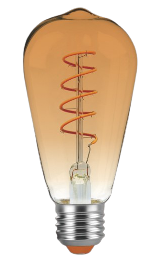 Світлодіодна лампа EGE LED Filament Edison (Філамент едісон) 4W АЅ ST64 2200К Е27 - зображення 3