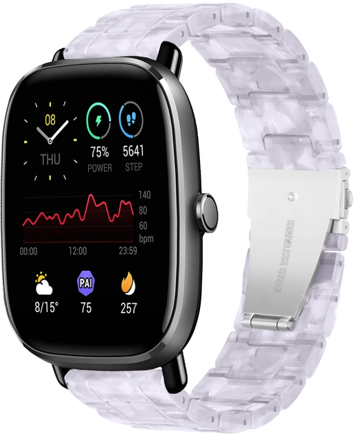 Ремешок из Cмолы Resin для Amazfit GTS 2 mini Pearl (28815-6C) – фото ...