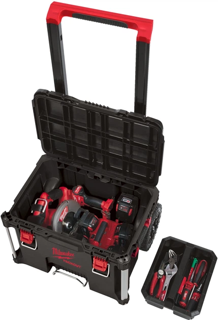 Кейс на колесах Milwaukee Packout Trolley Box (MW4932464078) - Фото 4 Кейс на колесах Milwaukee Packout Trolley Box (MW4932464078) - изображение 4