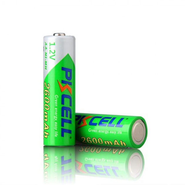 Аккумулятор PKCELL 2600 mAh NiMh AA 1.2В Rechargeable Battery - изображение 3