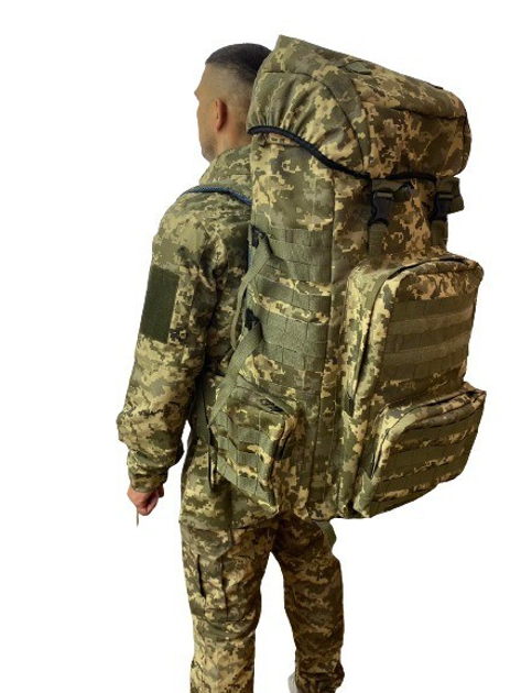Рюкзак военный тактический, 80л, цвет ВСУ пиксель - изображение 1