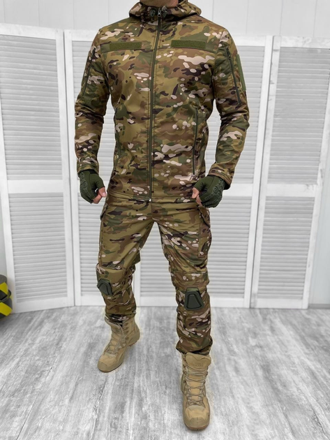 Тактическая теплая зимняя военная форма комплект костюм ( Куртка + Штаны ), Камуфляж: Мультикам, Размер: XL - изображение 1