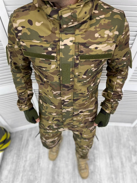 Тактична зимова тепла військова форма комплект (Куртка + Штани), Камуфляж: Мультикам, Розмір: L - зображення 2
