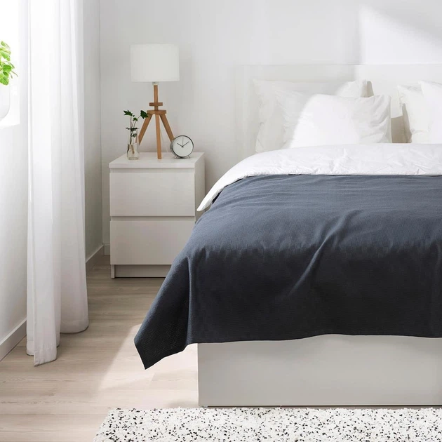 Покривало IKEA STENFROMAL 230х250 см темно-сіре (005.374.02) - Фото 2 Покривало IKEA STENFROMAL 230х250 см темно-сіре (005.374.02) - изображение 2