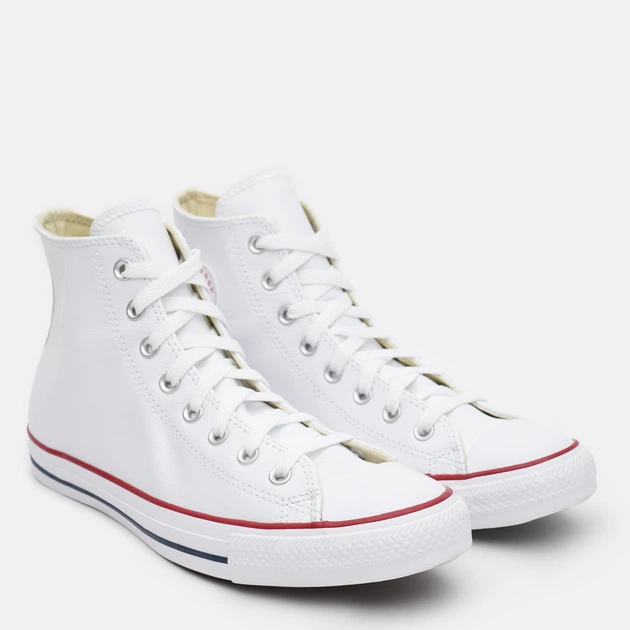 Мужские кеды кожаные высокие Converse Chuck Taylor All Star Hi 132169C 44.5 (10.5US) 29 см Белые (886951121151) - Фото 2 Мужские кеды кожаные высокие Converse Chuck Taylor All Star Hi 132169C 44.5 (10.5US) 29 см Белые (886951121151) - изображение 2